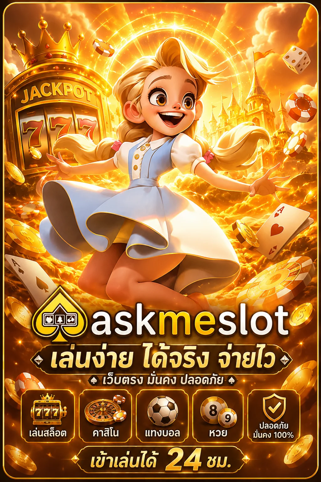 ไอคอนเกมทั้งสล็อต คาสิโน แทงบอล หวย รวมในบัญชี MAXWORLD99
